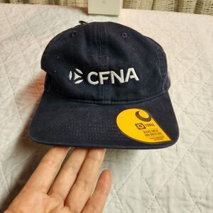 Nwt Carhartt G Force Blue adjustable Canvas Hat CFNA Logo  Bank Auto Money